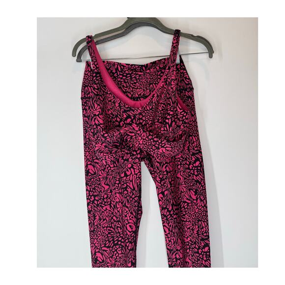 Carbon38 Pink and Black Leopard Print Joggers - Picture 6 of 9